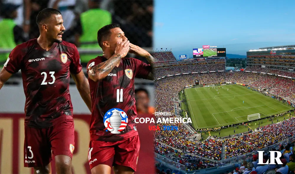 La selección venezolana debutará en la Copa América 2024 este 22 de junio. Foto: composición LR/AFP/Levi's Stadium La selección venezolana debutará en la Copa América 2024 este 22 de junio. Foto: composición LR/AFP/Levi's Stadium