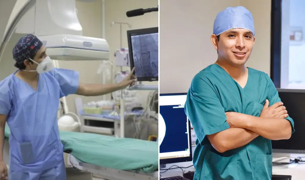 Fredy, tras dos años en España, regresó al Perú y estableció la unidad de electrofisiología en el Hospital Almenara y el Hospital del Niño. Foto: composición LR/ Andina.