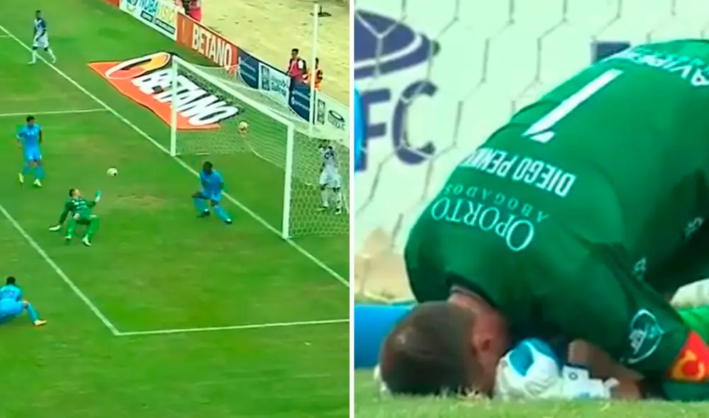 Diego Penny atajó un penal en el partido, pero no logró evitar la derrota. Foto: composición LR/L1 Max