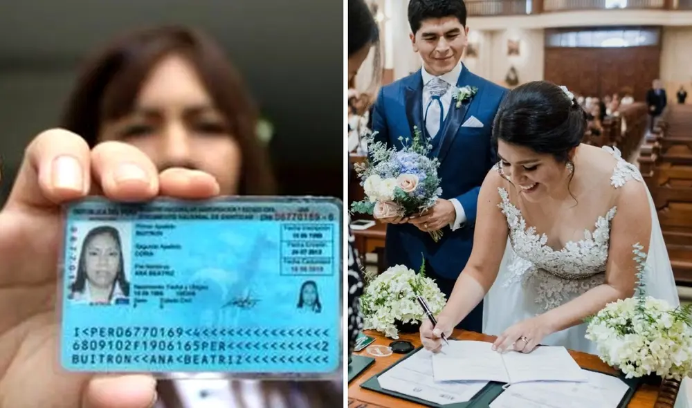 Si tu estado civil es casado pero en tu DNI aún apareces como soltero, es recomendable que lo actualices lo más temprano posible para prevenir inconvenientes más adelante. Foto: composición LR/Andina