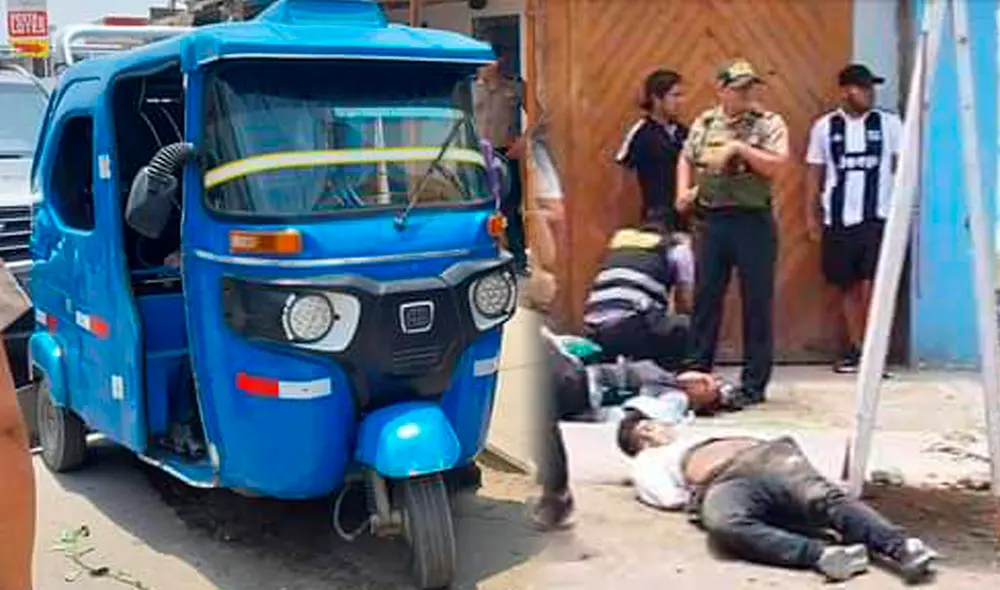 Los delincuentes iban a bordo de una mototaxi. Foto: composiciónLR/difusión