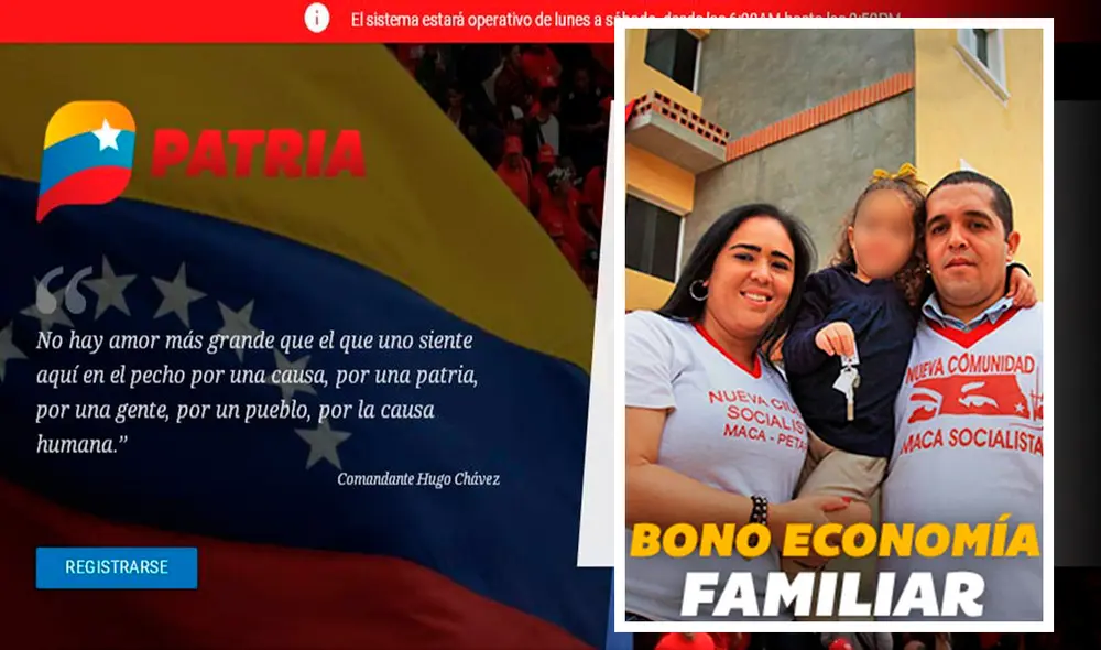 Cada mes se realizan 2 pagos del Bono Economía Familiar. Foto: composición LR/Patria