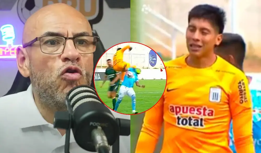 Franco Saravia es el segundo portero titular de Alianza Lima. Foto: composición LR/captura de Madrugol/captura Liga 1 MAX