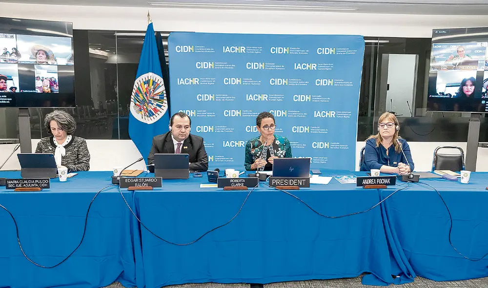 CIDH. Se le preguntó al Estado cómo garantiza la labor fiscal ante corrupción al más alto nivel. Foto: difusión CIDH. Se le preguntó al Estado cómo garantiza la labor fiscal ante corrupción al más alto nivel. Foto: difusión