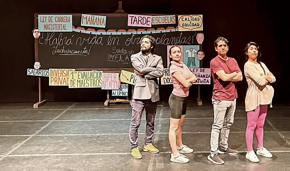 La obra muestra la realidad de las escuelas pública. Foto: difusión