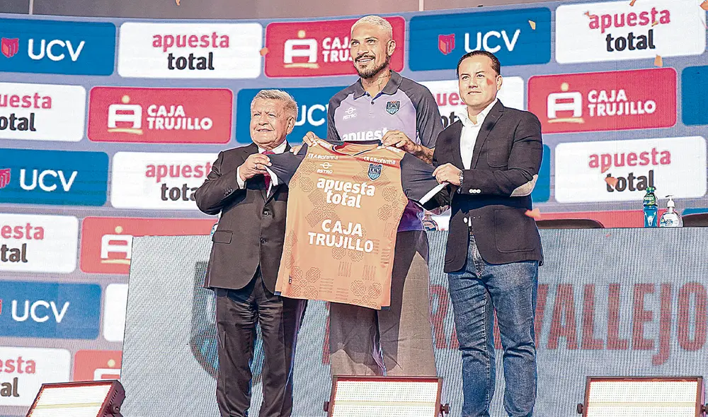 Apuesta. Acuña, un presidente regional con un enorme problema de seguridad ciudadana, y Guerrero, un futbolista cercano al retiro. Foto: difusión