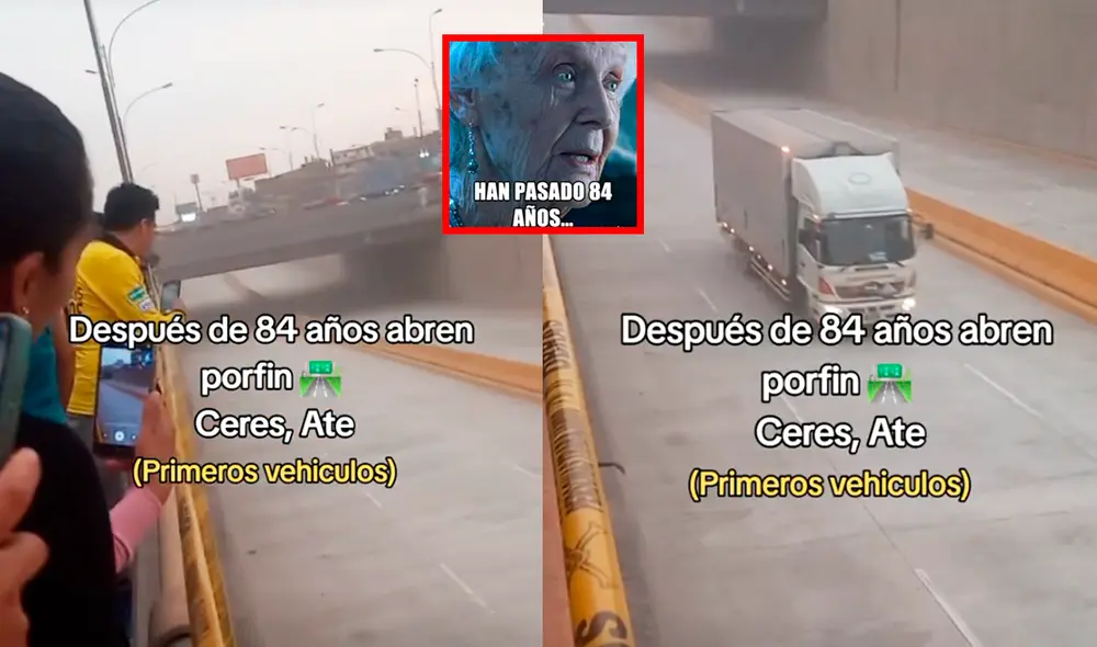 El video generó miles de sonrisas en redes sociales debido a la reacción de los ciudadanos ante la apertura del tramo de la Carretera Central. Foto: composición LR/TikTok/@solangeleucasto08