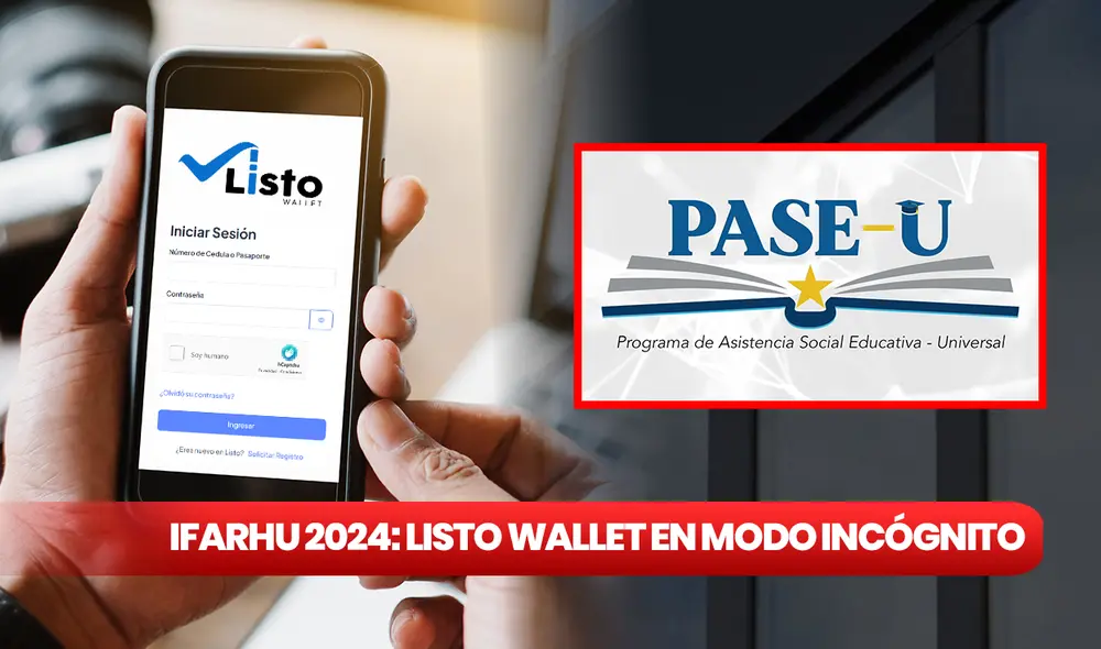 Billetera digital Listo Wallet ya se encuentra habilitada a través de la venta de incógnito de Google. Foto: composición LR/Ifarhu/Listo Wallet/Shutterstock Billetera digital Listo Wallet ya se encuentra habilitada a través de la venta de incógnito de Google. Foto: composición LR/Ifarhu/Listo Wallet/Shutterstock