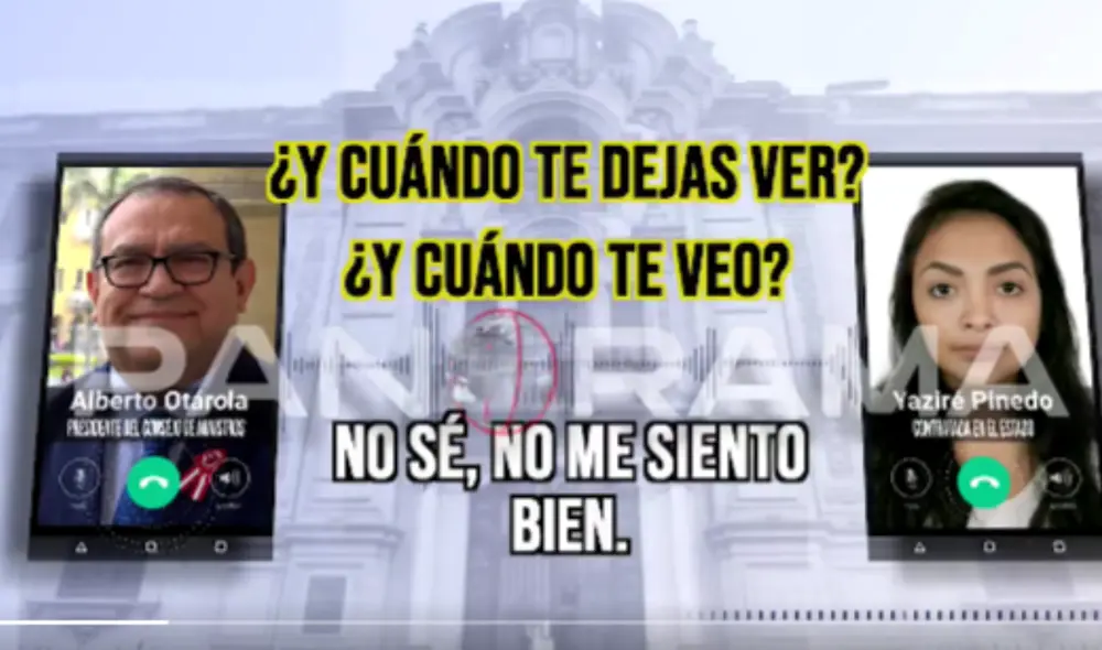 La extensa conversación fue revelada por Panorama. Foto: captura de pantalla/Panorama