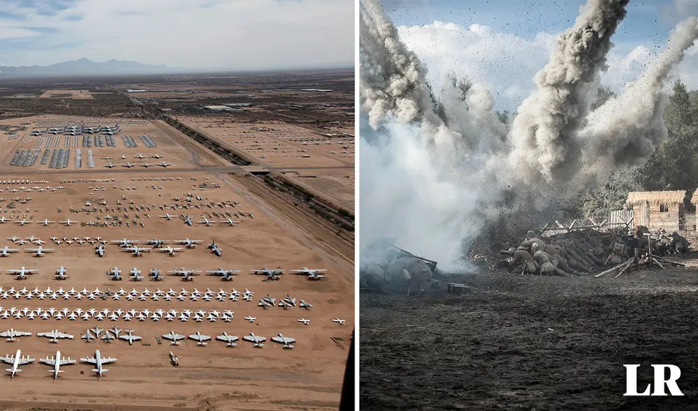En el cementerio de aviones se encuentran transportes históricos de la Guerra Fría. Foto: Composición LR/Pixabay