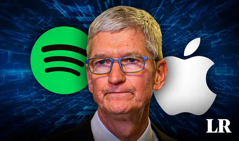 Apple se ha defendido argumentando que Spotify no incurre en costos adicionales por su presencia en la App Store. Foto: composición LR/AFP