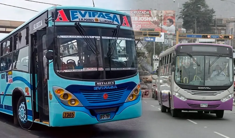 Concesionarios del Corredor Morado negocian su continuidad con el MTC. Foto: composición LR/Facebook/Club Busólogos Perú
