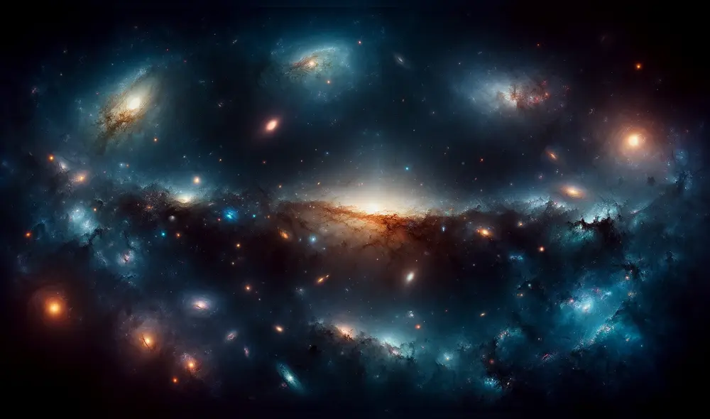 La luz empezó a expandirse en el universo 300.000 millones de años tras el Big Bang. Foto: IA / LR