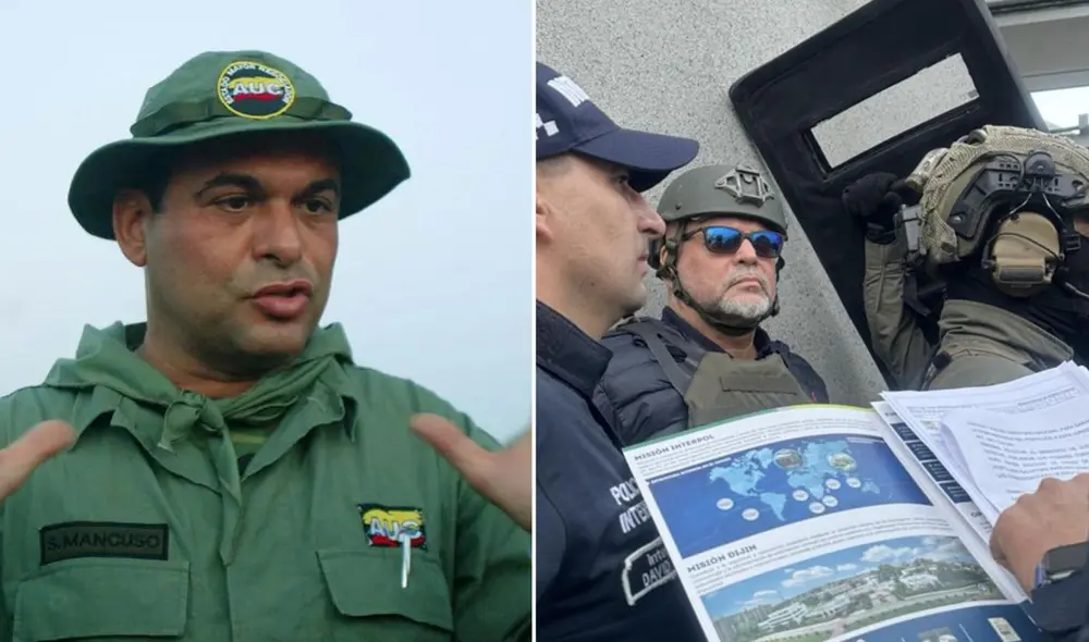 Mancuso ha sido acusado por la justicia colombiana de perpetuar 4.071 crímenes. Foto: composición LR/AFP/Reuters