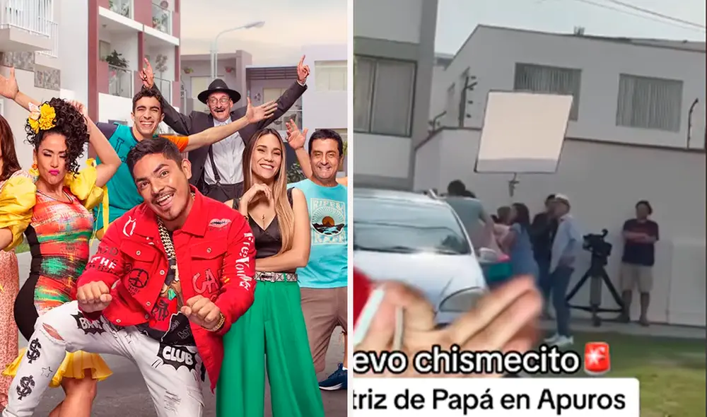 'Al fondo hay sitio': la serie peruana está actualmente en grabaciones. Foto: Composición LR/ América TV/TikTok Ric La Torre