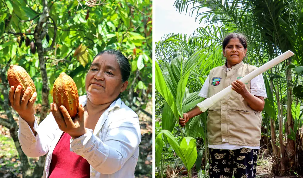 Lubina y Delly han logrado sacar adelante sus emprendimientos gracias a PERÚ-Hub, un proyecto impulsado por la UNALM y USAID. Foto: composición LR/ Andina.