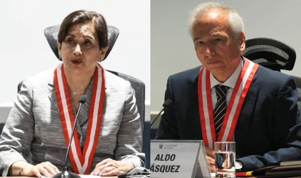 Inés Tello y Aldo Vásquez fueron inhabilitados por el Congreso de la República. Foto: composición LR.