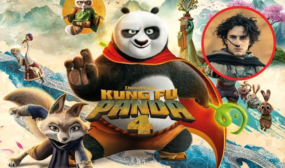 'Kung Fu Panda 4' se estrena en Perú el 14 de marzo./ Foto: composición LR/ Universal Pictures