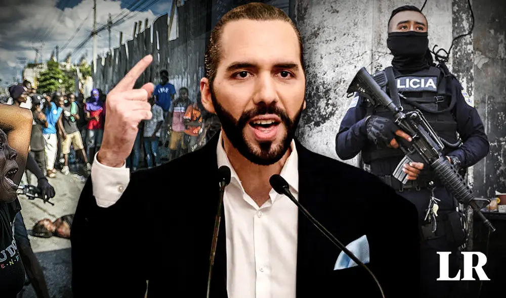 Bukele asegura que podría combatir el caos y la violencia en Haití: "Podemos arreglarlo". Foto: composición de Fabrizio Oviedo/La República/AFP Bukele asegura que podría combatir el caos y la violencia en Haití: "Podemos arreglarlo". Foto: composición de Fabrizio Oviedo/La República/AFP