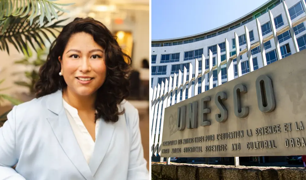 Alejandra Molina domina cuatro idiomas, entre ellos, el español, inglés, francés y el chino mandarín. Foto: composición LR/ UNESCO/ Alejandra Molina/ cortesía
