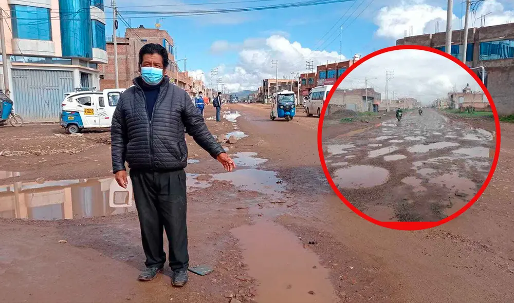 Pobladores de la provincia de Lampa vienen esperando más de 7 años para la obra de asfaltado. Foto: La República Pobladores de la provincia de Lampa vienen esperando más de 7 años para la obra de asfaltado. Foto: La República