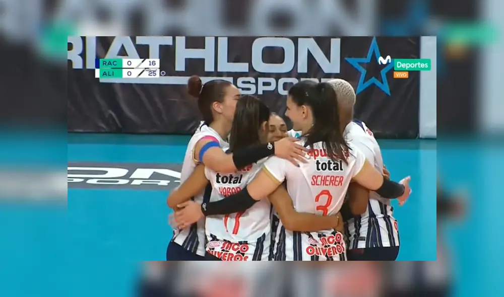 Alianza Lima y Rebaza Acosta jugaron en el Polideportivo de Villa El Salvador. Foto: captura de Movistar Deportes.