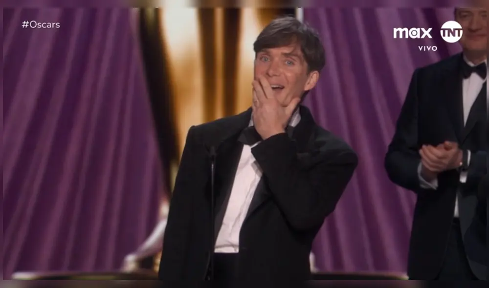 Cillian Murphy estuvo acompañado de su esposa e hijos y les dedicó un tierno mensaje. Foto: TNT