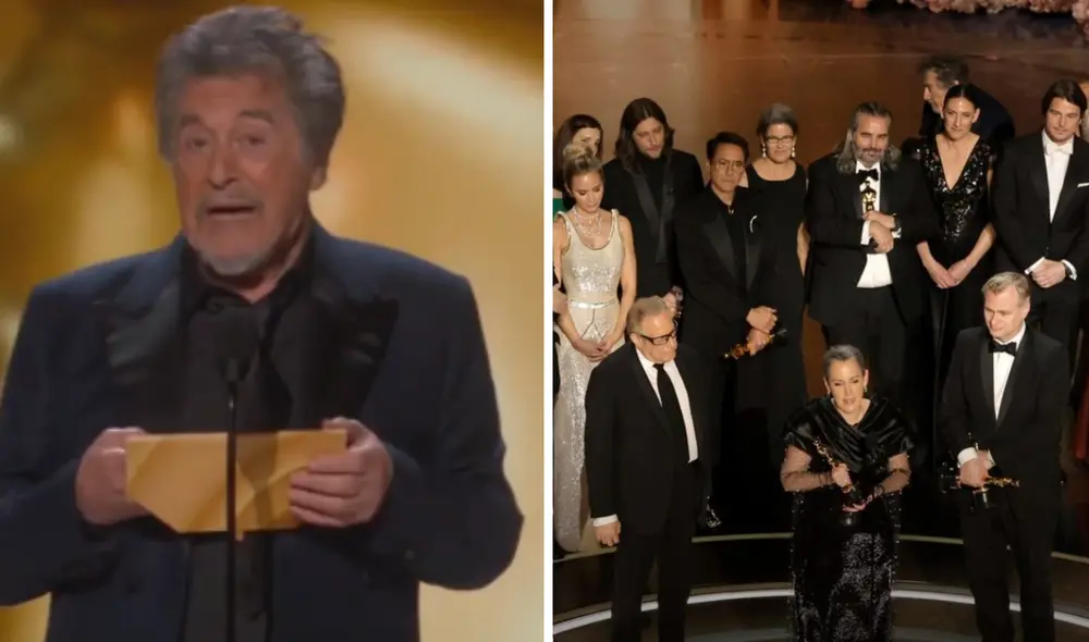 Al Pacino fue el artista encargado de anunciar el galardón más importante de los Premios Oscar. Foto: composición LR/ Instagram  / Captura TNT