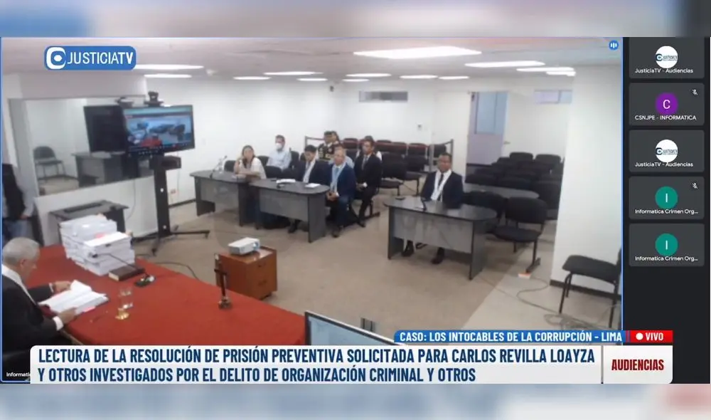 Audiencia de prisión preventiva Carlos Revilla