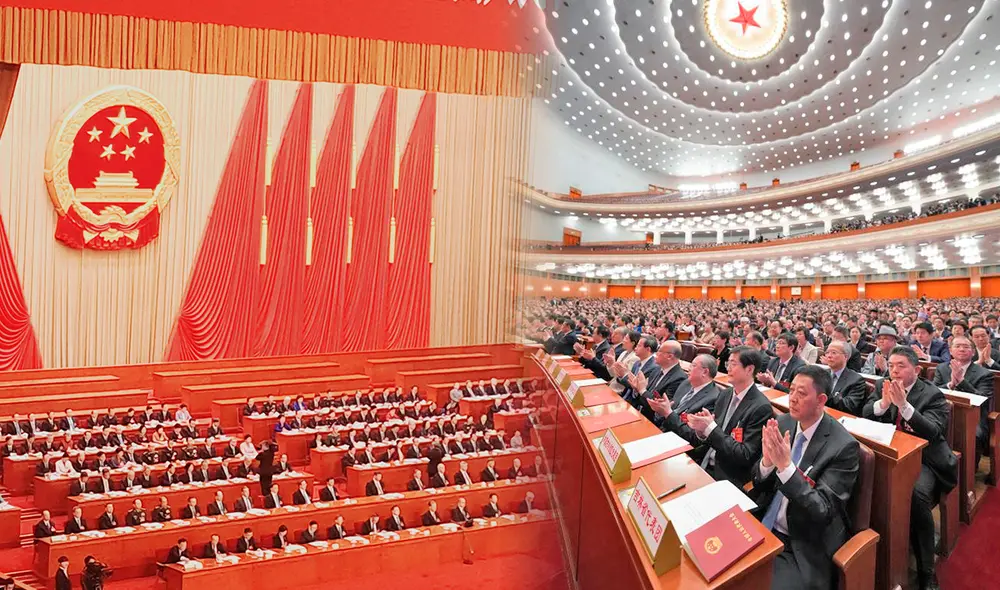 Las 'dos sesiones' se realizaron en el Gran Palacio del Pueblo, en la ciudad de Beijing. Foto: composición LR/Francisco Claros/Xinhua