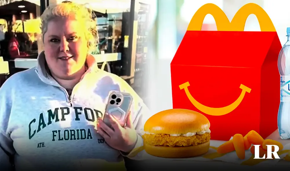 'Happy Meal Karen' muestra cómo una mujer se enoja exageradamente porque un hombre decide comer una 'Cajita Feliz' sin la presencia de niños. Foto: composición LR / McDonald's 'Happy Meal Karen' muestra cómo una mujer se enoja exageradamente porque un hombre decide comer una 'Cajita Feliz' sin la presencia de niños. Foto: composición LR / McDonald's