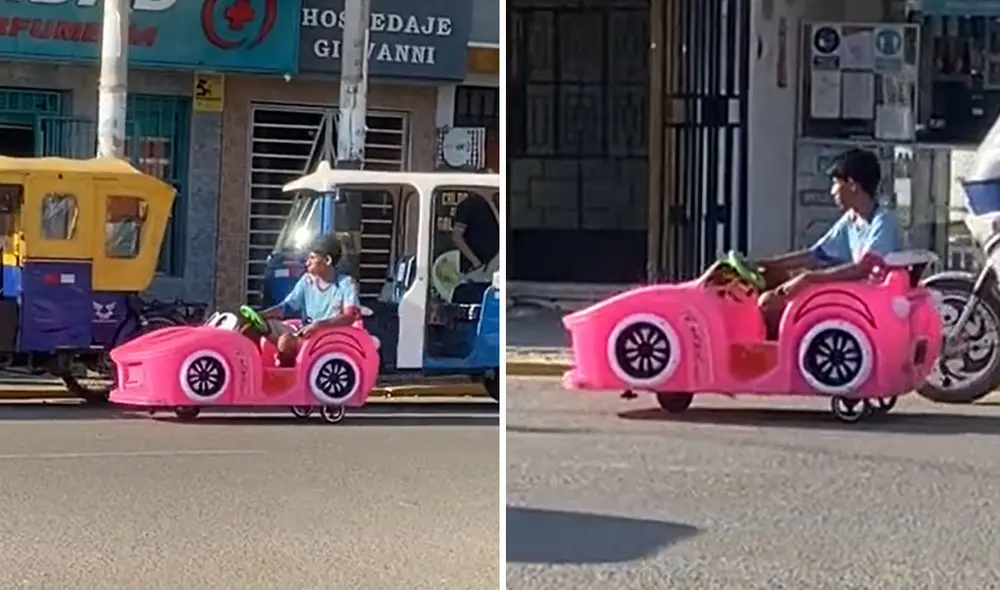 Clip de carrito de juguete acumula más de 5.000 comentarios. Foto: composición LR/ @fabianmar_/TikTok - Video: @fabianmar_/TikTok