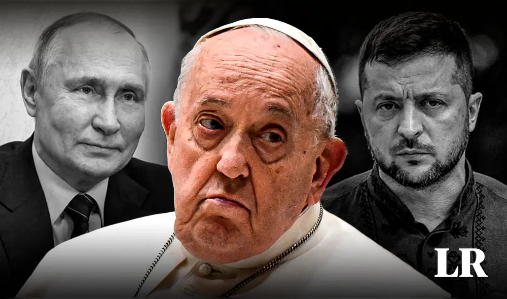 El Vaticano trató de corregir la polémica asegurando que la expresión "bandera blanca" significa "un cese de las hostilidades" y no la rendición. Foto: composición LR/AFP