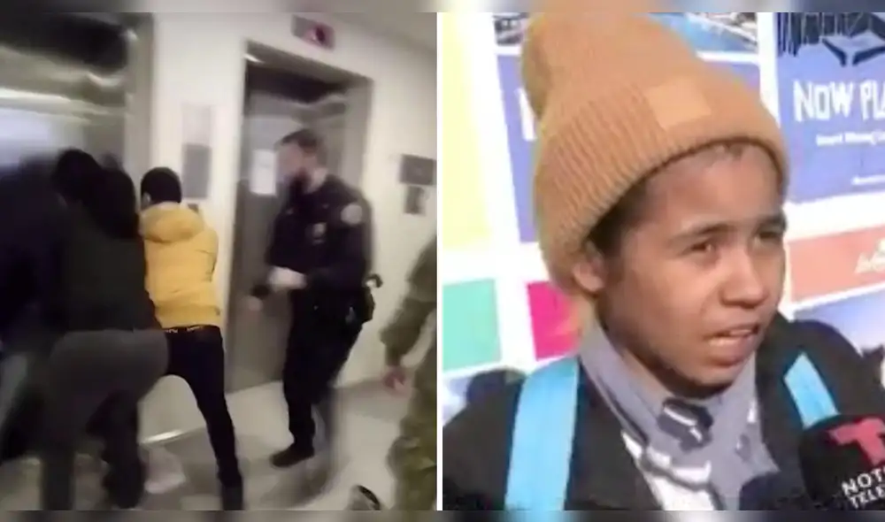 Una pareja de migrantes fueron víctimas de una brutal intervención policial dentro de un refugio en Queens. Foto: Composición LR:/ Imágenes de Telemundo