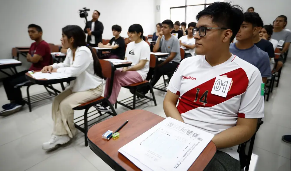Más de 20.000 jóvenes postularon en el examen de admisión 2024-II. Foto: Andina Más de 20.000 jóvenes postularon en el examen de admisión 2024-II. Foto: Andina