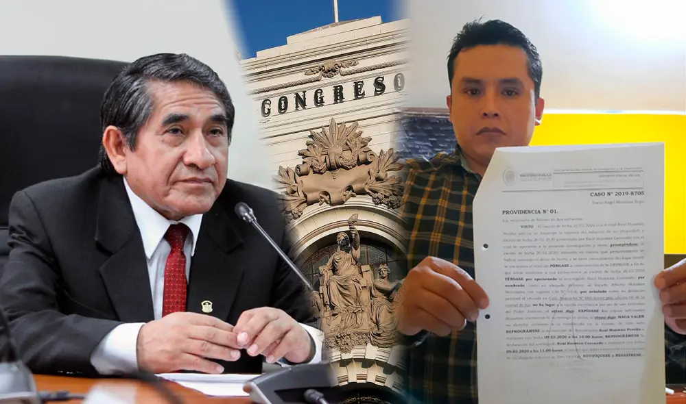 Congresista de Fuerza Popular Raúl Huamán dice que también le dio dinero para abrir local de lavado de autos. Foto: composición: La República Congresista de Fuerza Popular Raúl Huamán dice que también le dio dinero para abrir local de lavado de autos. Foto: composición: La República