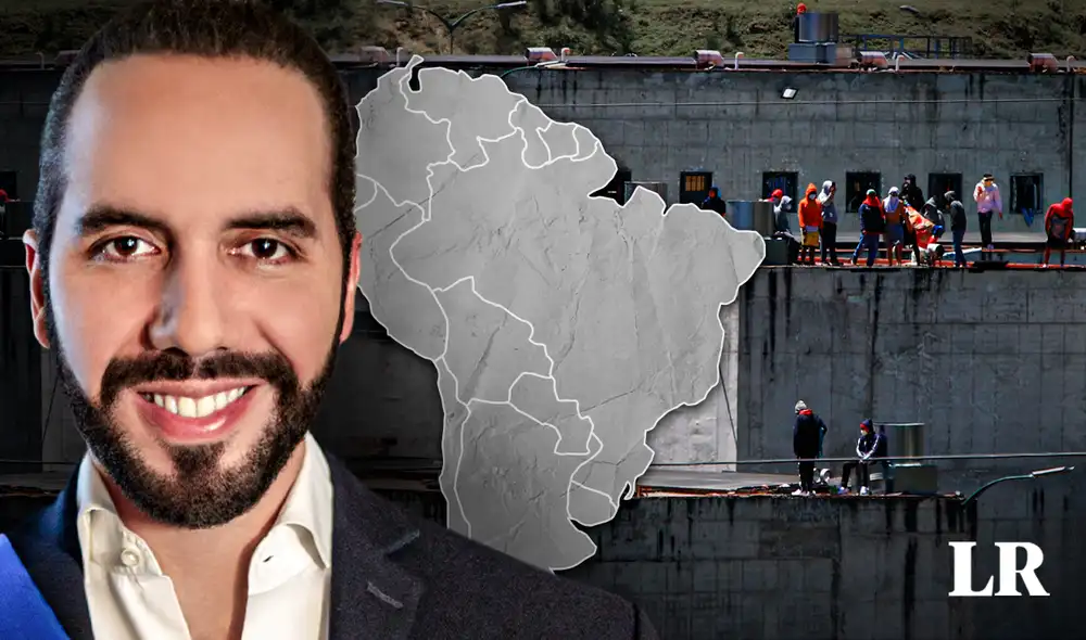 Sudamérica imita el 'plan Bukele' y desata controversia en la población. Foto: composición LR/AFP/Asepyme