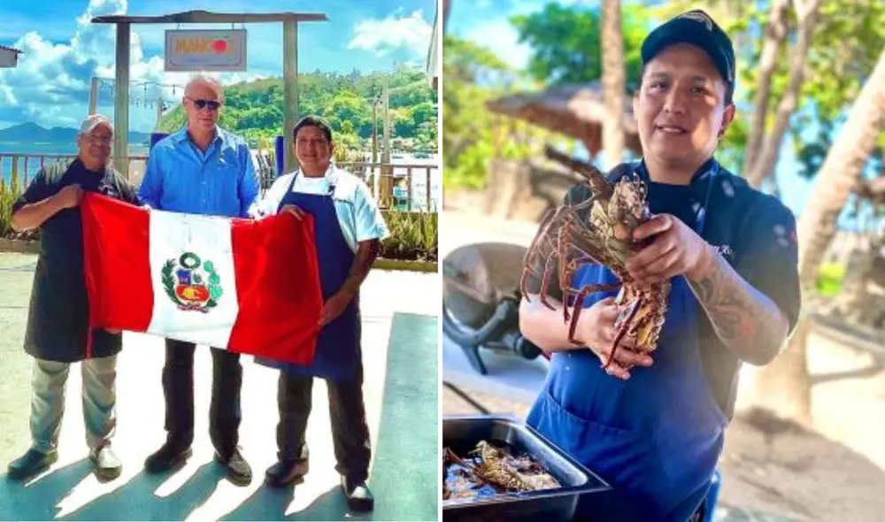 Jorge Huamán es un exitoso embajador de la gastronomía peruana en la isla de San Vicente y las Granadinas. Foto: composición LR/ Andina.