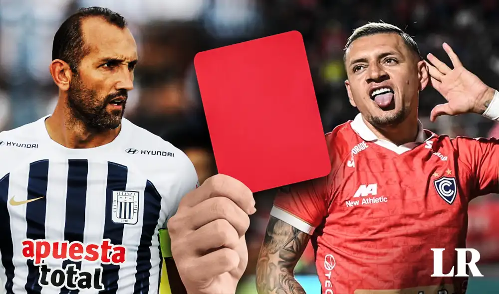 Hernán Barcos fue expulsado contra Cienciano, mientras que Carlos Garcés anotó un doblete para el triunfo contra Alianza Lima. Foto: composición LR/archivo/Cienciano