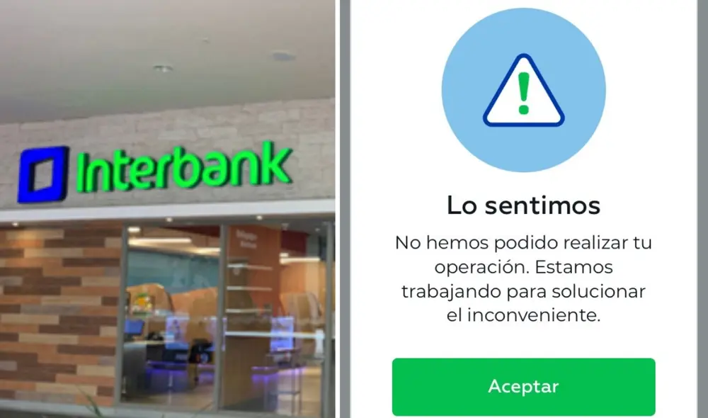 Interbank presenta problemas para la gestión de trámites. Foto: composición LR