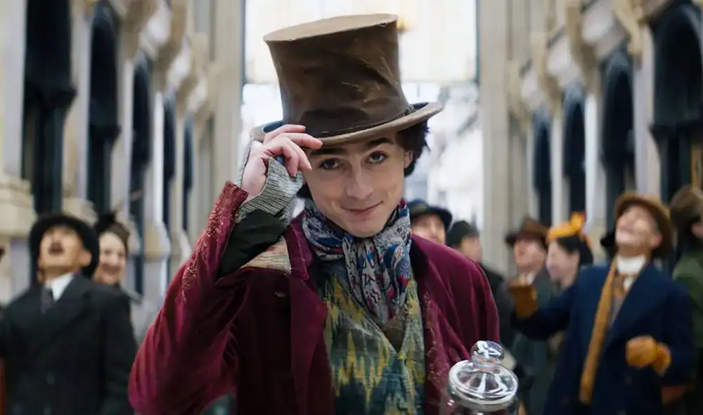 Timothée Chalamet protagonizó ‘Wonka’, una de las películas más exitosas del 2023. Foto: Warner Bros. Pictures Timothée Chalamet protagonizó ‘Wonka’, una de las películas más exitosas del 2023. Foto: Warner Bros. Pictures