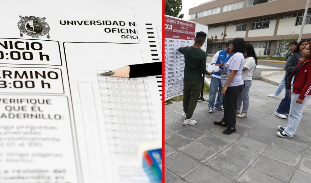 El puntaje mínimo para superar el examen de admisión es de 900 puntos. Foto: composición La República