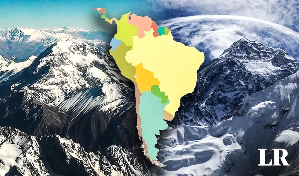 La montaña más alta de Sudamérica se encuentra en el top 10 junto al Everest. Foto: composición de Fabrizio Oviedo/La República/National Geographic - Video: @destinoriente/YouTube La montaña más alta de Sudamérica se encuentra en el top 10 junto al Everest. Foto: composición de Fabrizio Oviedo/La República/National Geographic - Video: @destinoriente/YouTube