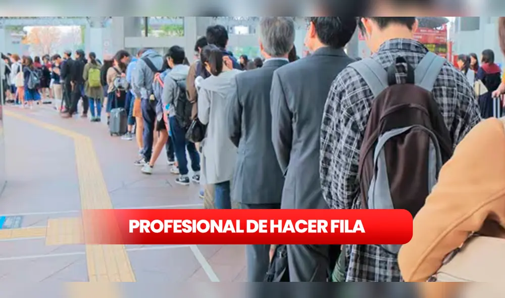 Uno de los trabajos más raros es el de ''profesional de hacer fila''. Foto: Composición LR/Pixabay