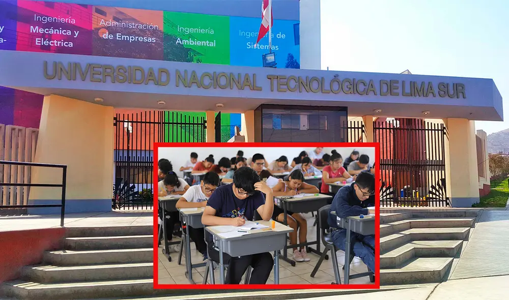 La Untels brindó el examen de admisión a más de 1.000 postulantes de la zona sur de Lima. Foto: Composición LR/Untels