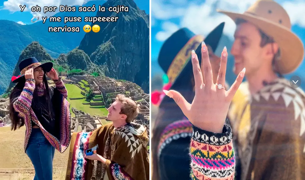 Usuarios en redes sociales aplaudieron que el norteamericano haya escogido Cusco para un momento tan romántico. Foto: composición LR/YouTube/@maluretamozo05