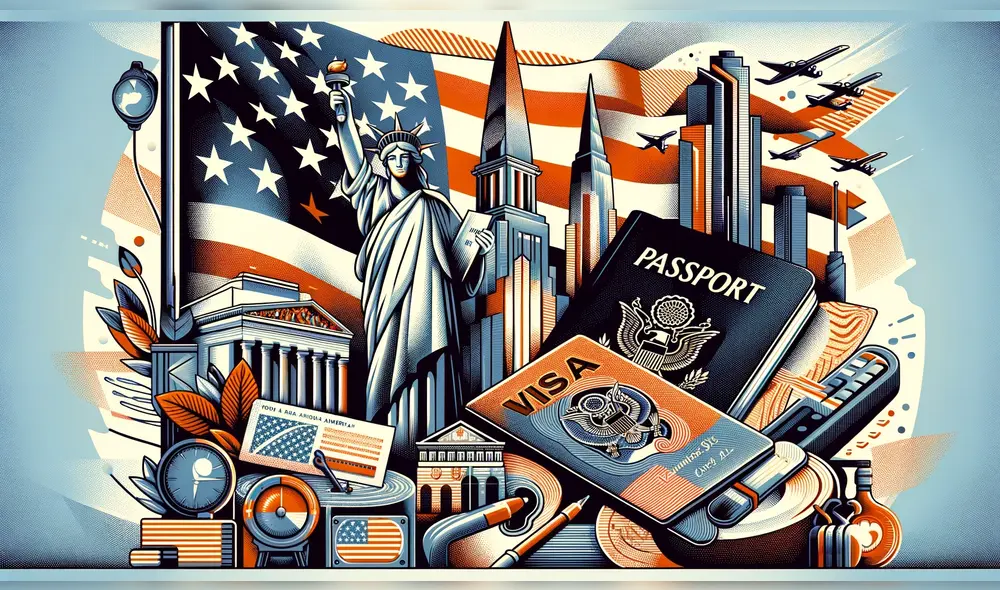 Conoce los tipos de visa americana más solicitados este 2024 y cuáles son sus requisitos si eres migrante. Foto: DALL-E