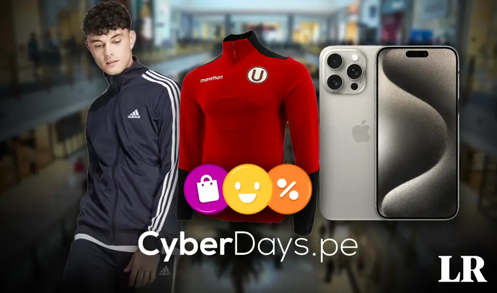 Un gran número de tiendas están participando en los Cyber Days. No te pierdas la oportunidad de conseguir tu iPhone o camiseta de equipo favorito a un buen precio. Foto: composición LR - Fabrizio Oviedo/Adidas/Marathon/Juntoz Un gran número de tiendas están participando en los Cyber Days. No te pierdas la oportunidad de conseguir tu iPhone o camiseta de equipo favorito a un buen precio. Foto: composición LR - Fabrizio Oviedo/Adidas/Marathon/Juntoz