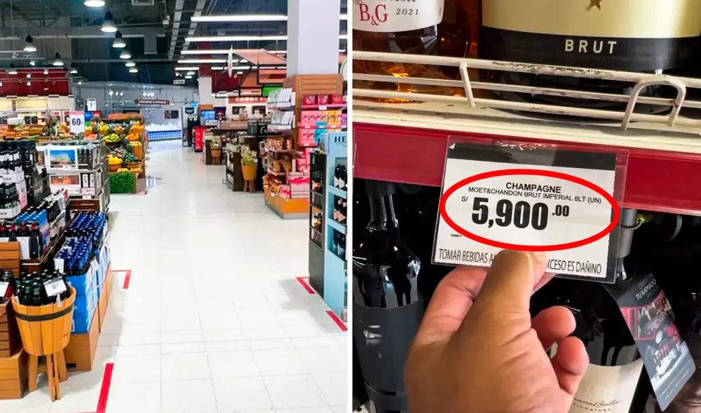 El supermercado que fue visitado por el influencer MarkoTk está en el departamento de Lima. Foto: composición LR/captura de YouTube