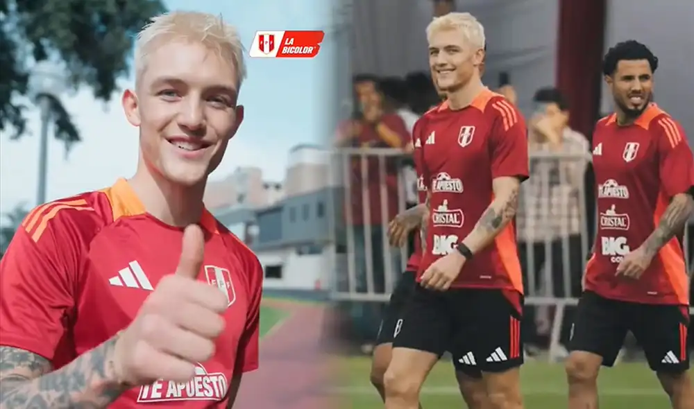 Oliver Sonne aún no debuta con la selección peruana, pese a que fue convocado con Juan Reynoso anteriormente. Foto: composición GLR/captura FPF